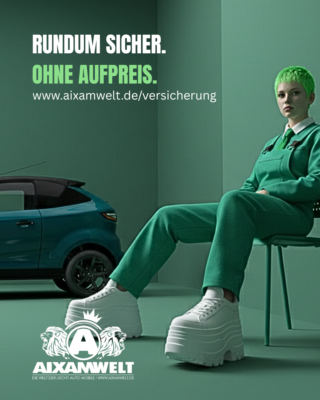 Vollkasko Inklusive für dein Aixam Leichtauto