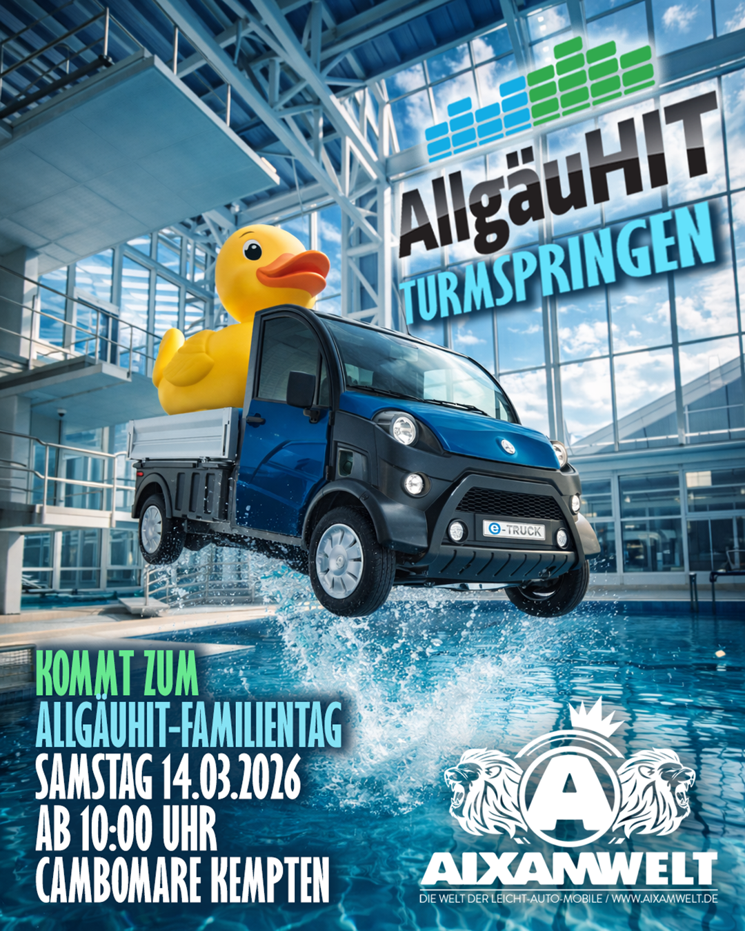 Allgäuhit Turmsprinen Cambomare Kemten Allgäu powered by Aixamwelt